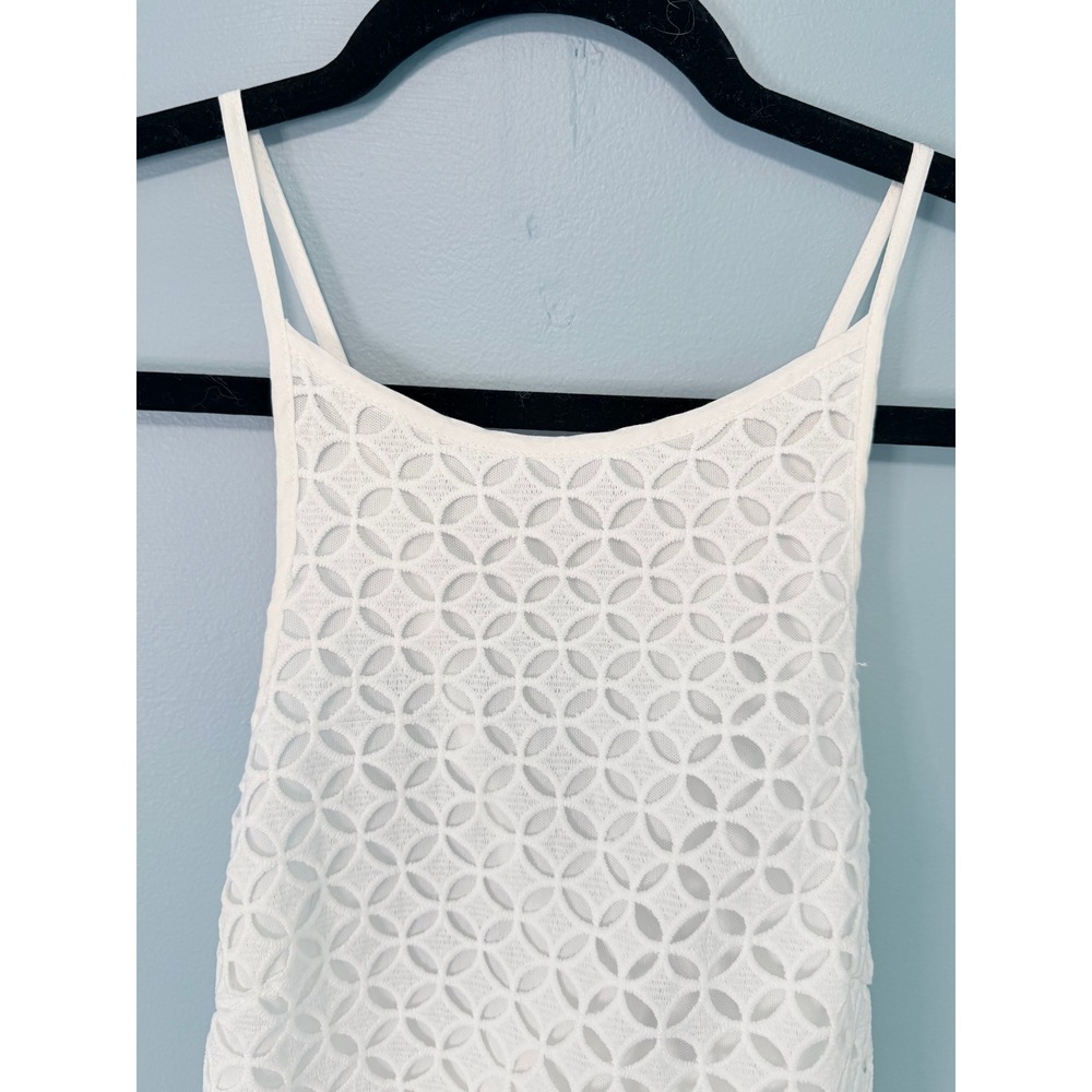 Saints + Secrets White Lace Mini Dress Size S Small NWT Selfie Leslie Open Back - Picture 4 of 13